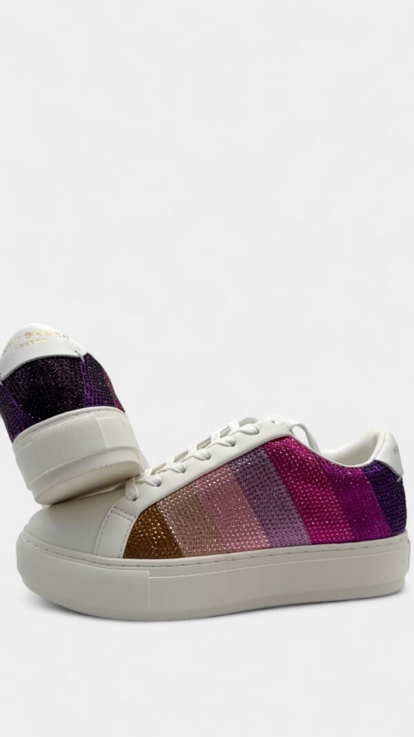 KURT GEIGER - LONEY STRIPE CRYSTAL SNEAKERS - Image 2